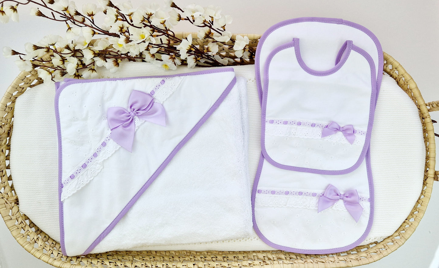 Set Toalla Bordado Inglés