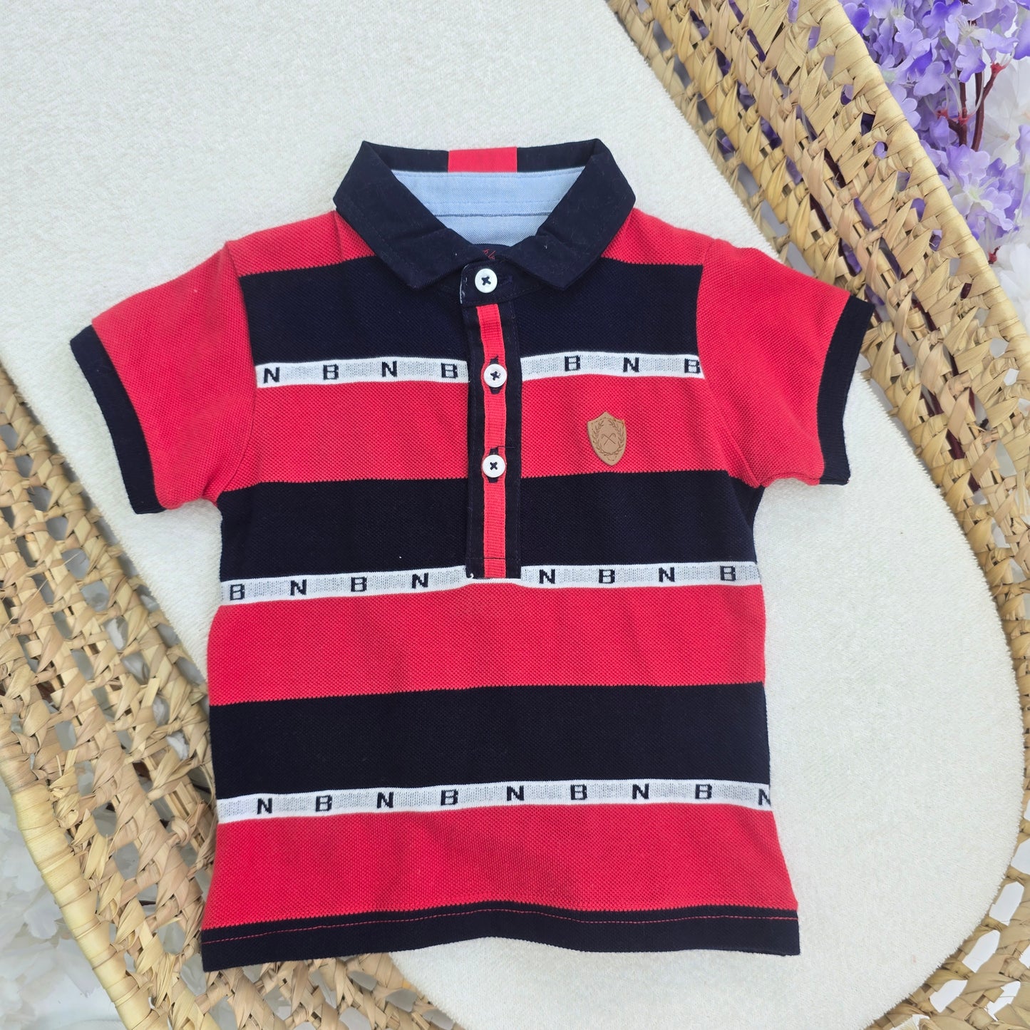 Polo Rojo con Negro 291101P