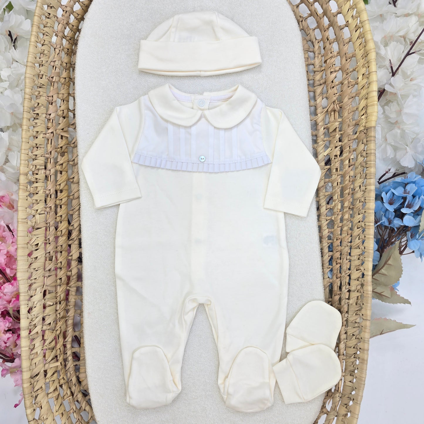 Pijama Algodón, con gorro y Manoplas