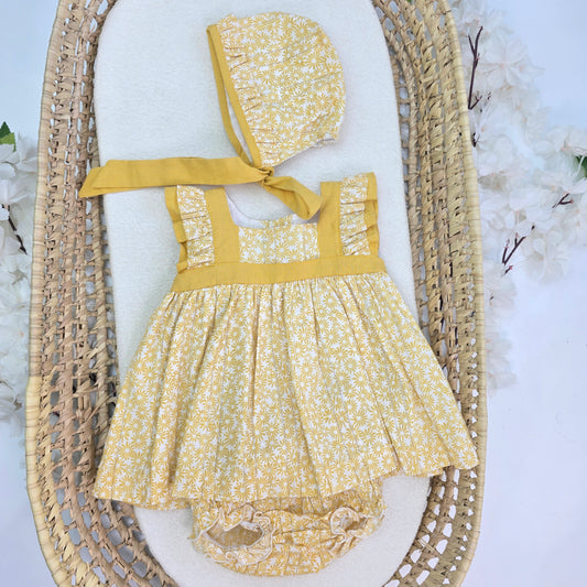 Vestido Flores Amarillas 24284