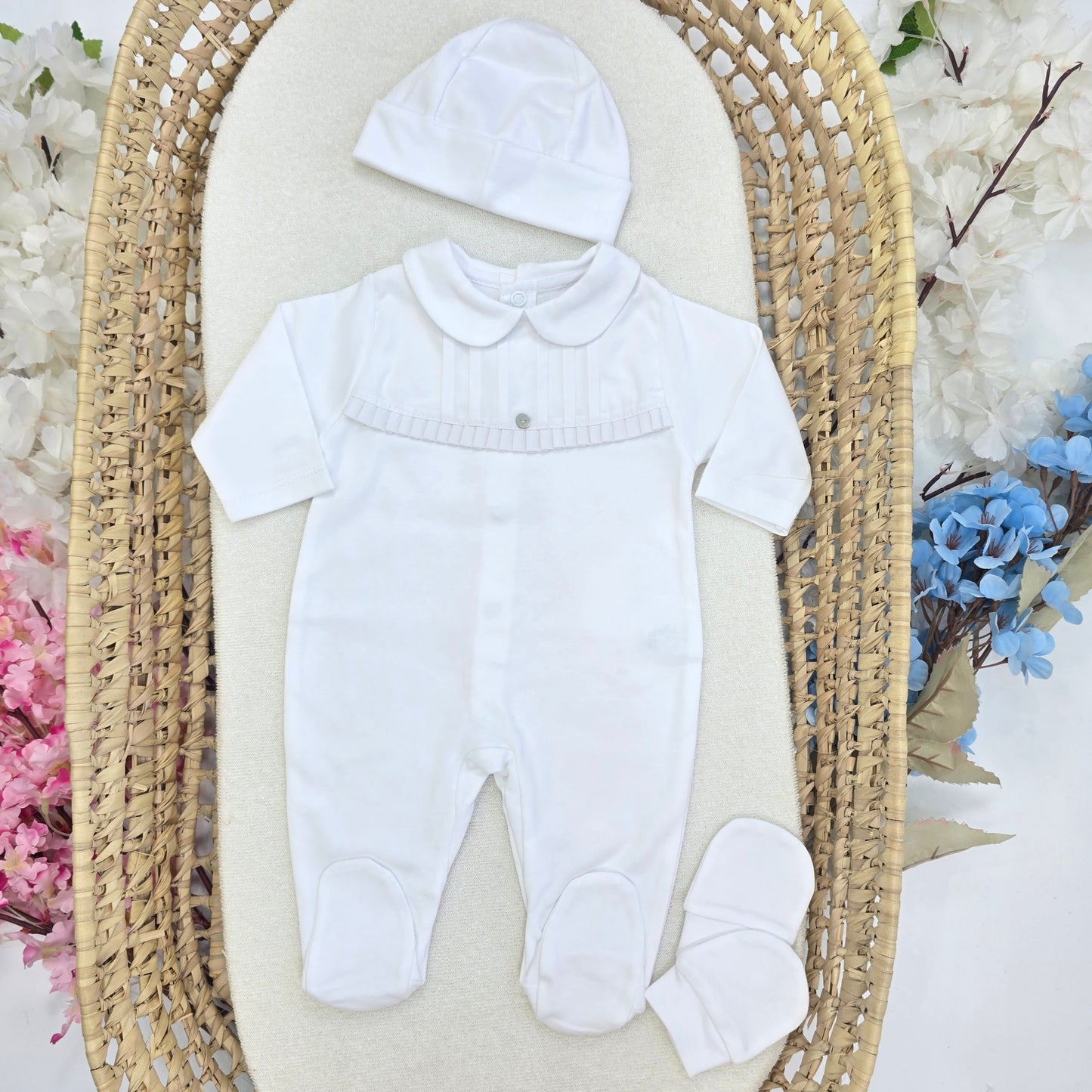 Pijama Algodón, con gorro y Manoplas