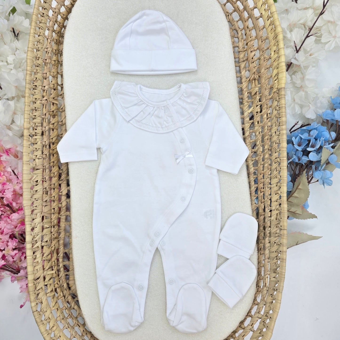 Pijama Algodón, con gorro y Manoplas